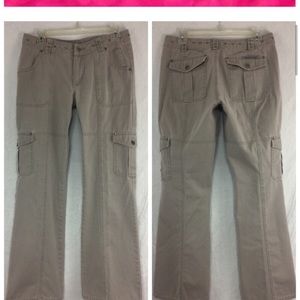HARLEY DAVIDSON Khaki Jeans Stud Design Size 8
